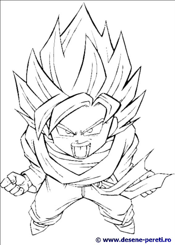 dragon ball z desene colorat